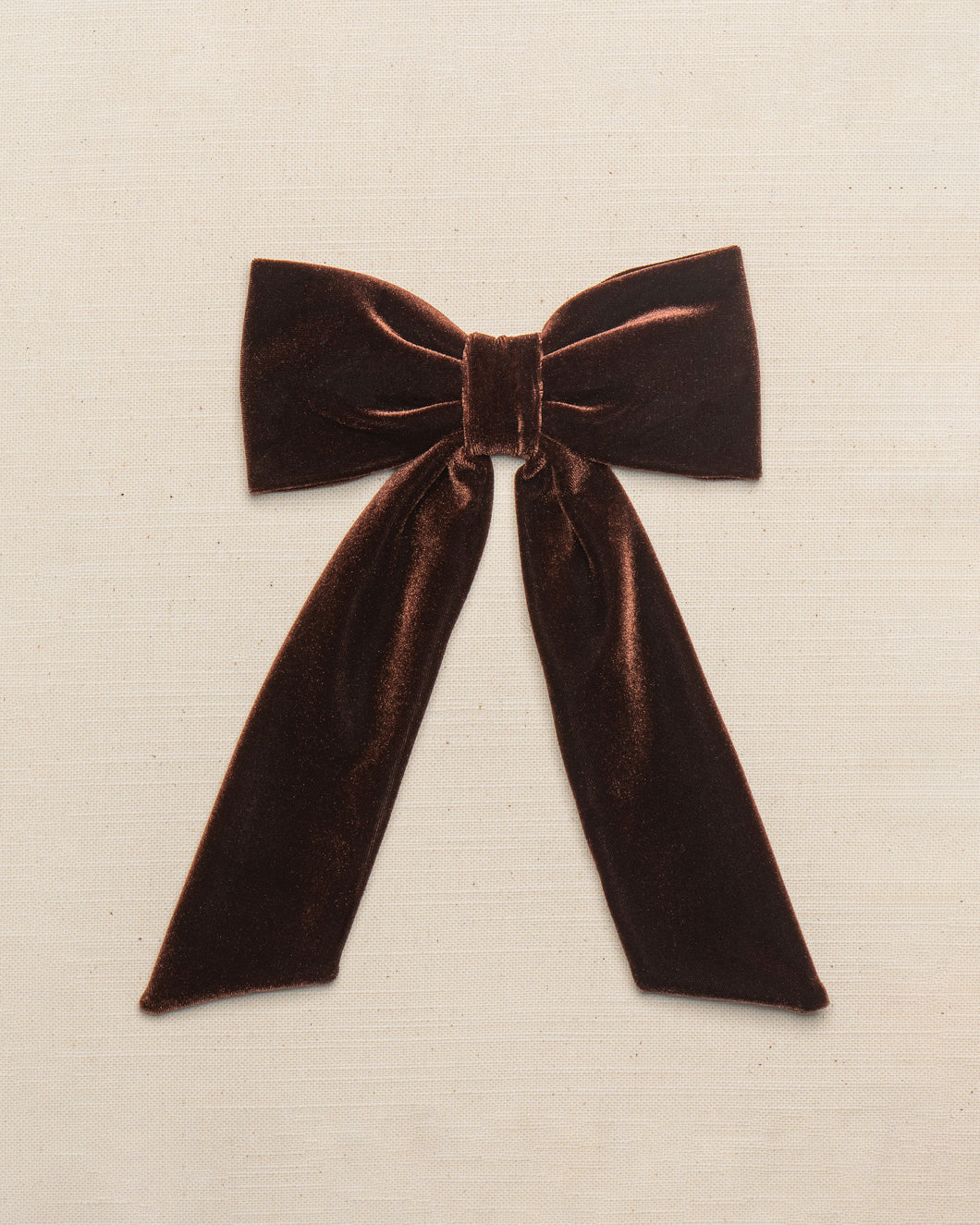 THE CHOCOLATE BROWN VELVET BOW