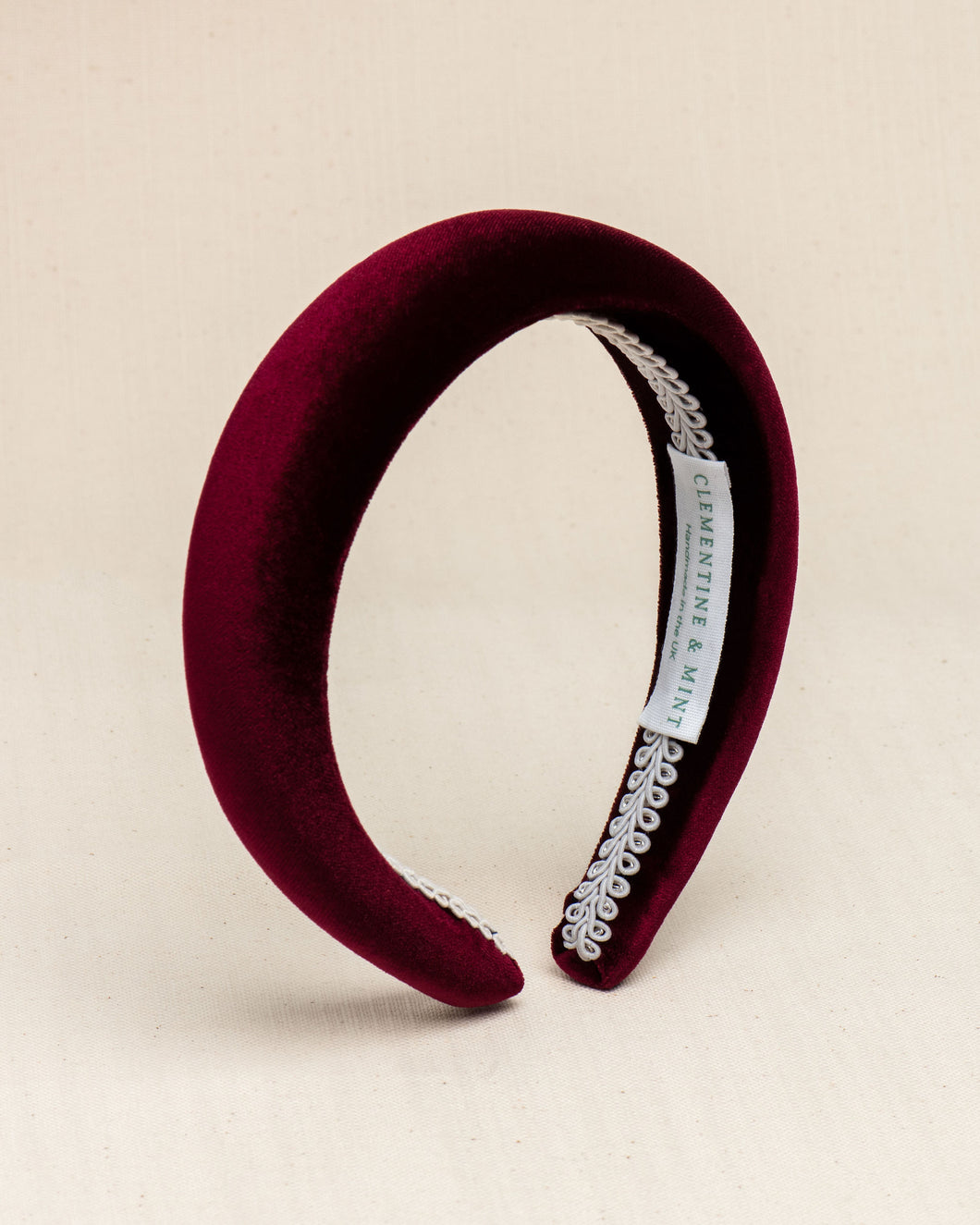 THE BURGUNDY VELVET HEADBAND