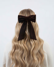 Load image into Gallery viewer, THE CHOCOLATE BROWN VELVET BOW
