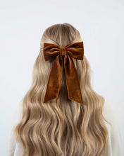 Load image into Gallery viewer, THE CINNAMON VELVET BOW
