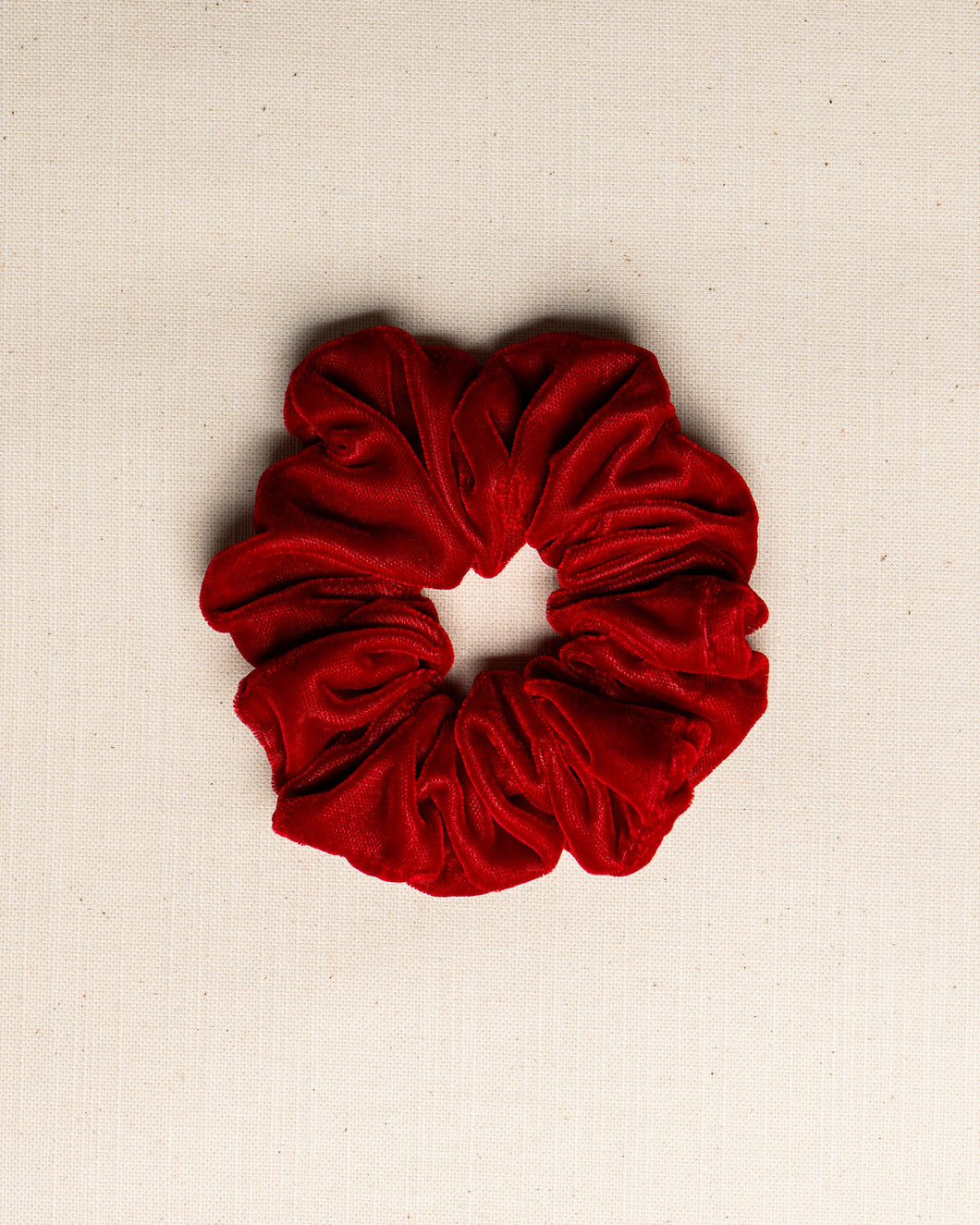 THE RED VELVET SCRUNCHIE