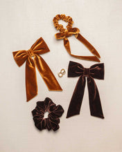 Load image into Gallery viewer, THE CHOCOLATE BROWN VELVET BOW
