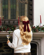 Load image into Gallery viewer, THE BURGUNDY VELVET CLASSIC BOW
