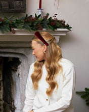 Load image into Gallery viewer, THE BURGUNDY VELVET HEADBAND
