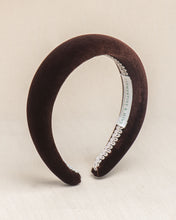 Load image into Gallery viewer, THE CHOCOLATE BROWN VELVET HEADBAND
