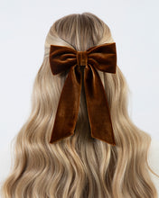 Load image into Gallery viewer, THE CINNAMON VELVET BOW
