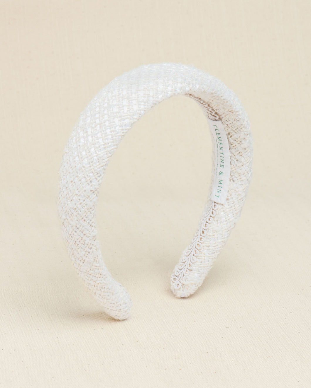 THE CREAM TWEED HEADBAND