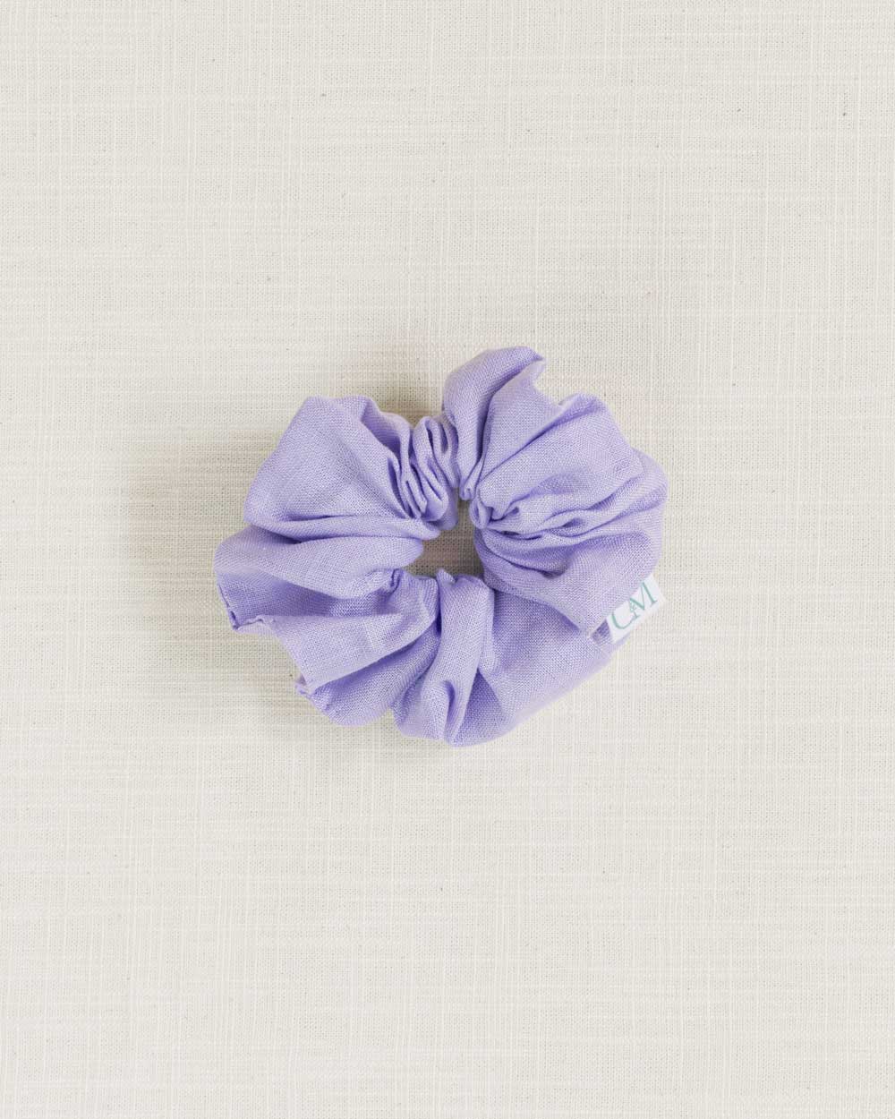 THE LILAC LINEN SCRUNCHIE