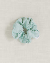 Load image into Gallery viewer, THE MINT GREEN LINEN SCRUNCHIE
