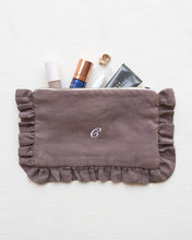 Load image into Gallery viewer, The Mocha Ruffled Pouch
