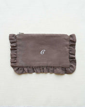 Load image into Gallery viewer, The Mocha Ruffled Pouch
