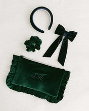 Load image into Gallery viewer, THE NAVY VELVET CLASSIC BOW
