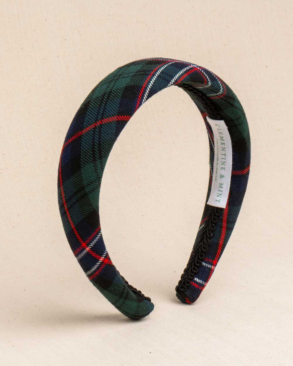 THE RED & NAVY TARTAN HEADBAND