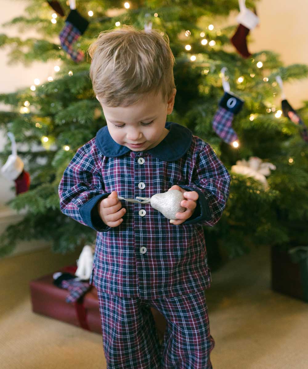 The Little One's Brushed Cotton Tartan Pyjamas